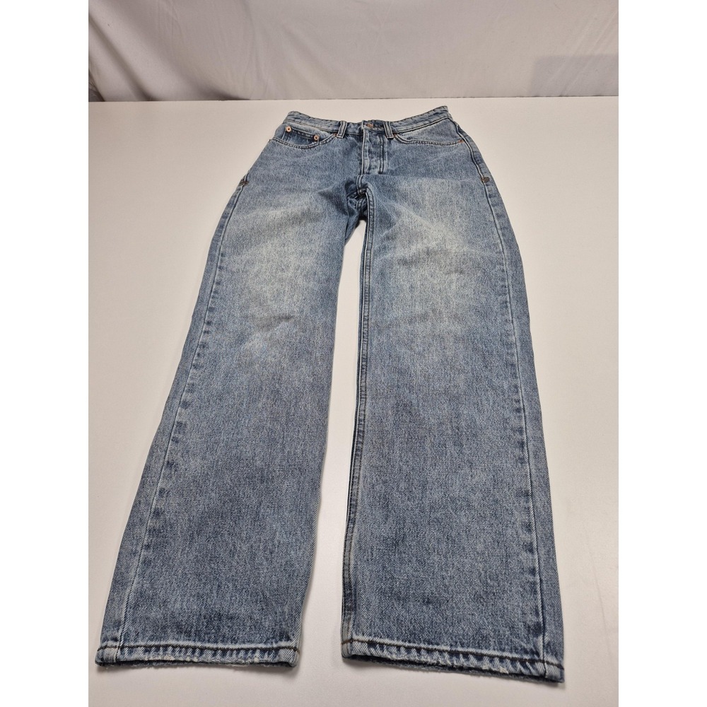 Ksubi Brooklyn Jean Lifetime Jeans Womens 26x29 Light Wash High Rise Button Fly